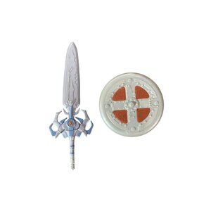Motu 200x He-Man Blue Battle Sword & Shield Masters of the Universe Weapons